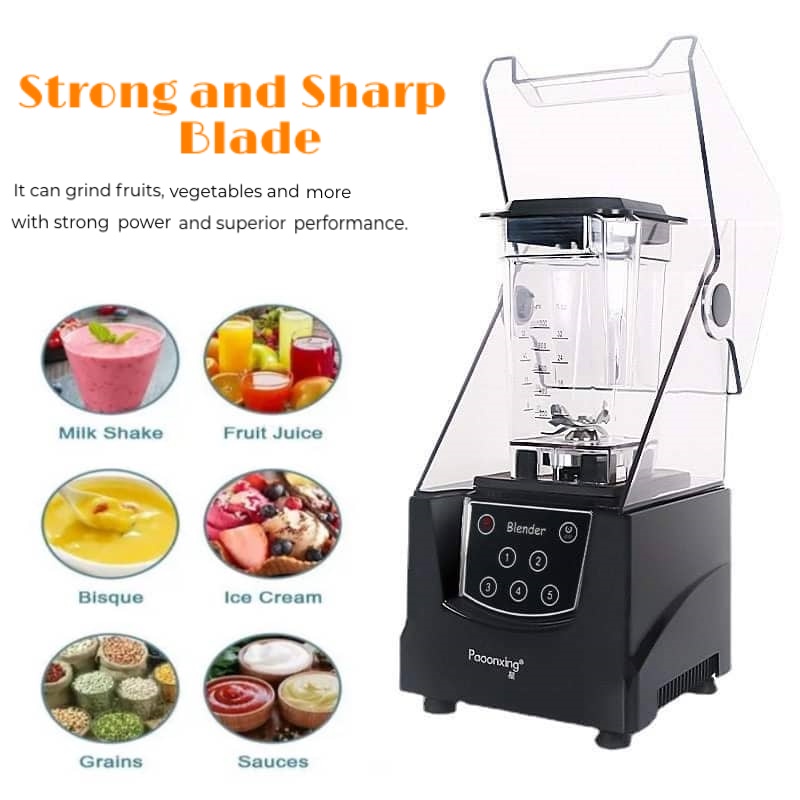 Commercial Blender with Cover for Smoothie Shake Juice Presyo  3,999 Piso*Libreng Shipping