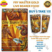 Fry Master Gold Live Bearer Fish Food - Floating Pellets
