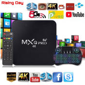 M.XQ 5G 4K Android TV Box + i8 Mini Keyboard