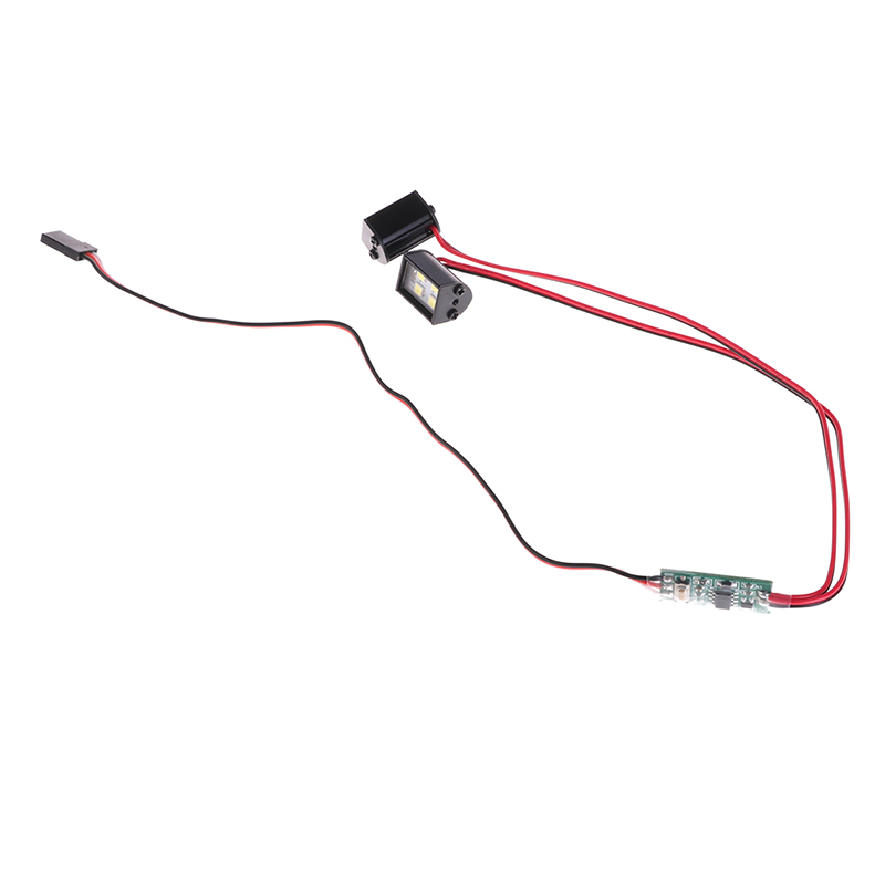 HAHA 1 Cặp Đèn Pha LED Mô Hình Điều Khiển Từ Xa Đèn Rọi Cho Xe Địa Hình RC 1/10 RC4WD D90