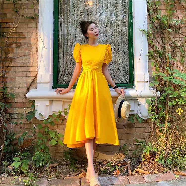 Yellow hot sale sunday dress