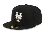 New York Mets Mlb Cooperstown World Series Archive Black 59FIFTY Fitted Cap