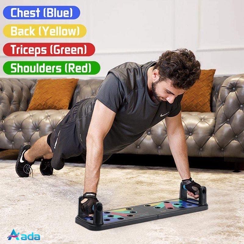 Finetoknow The Ultra Push 9 in 1 System Push-up Bracket Board Portable for Home Fitness Training 