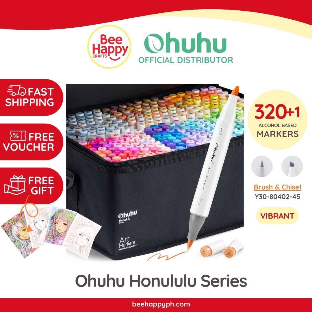 Ohuhu Markers Brush Chisel Tip: 60 Colors New Brush Peru