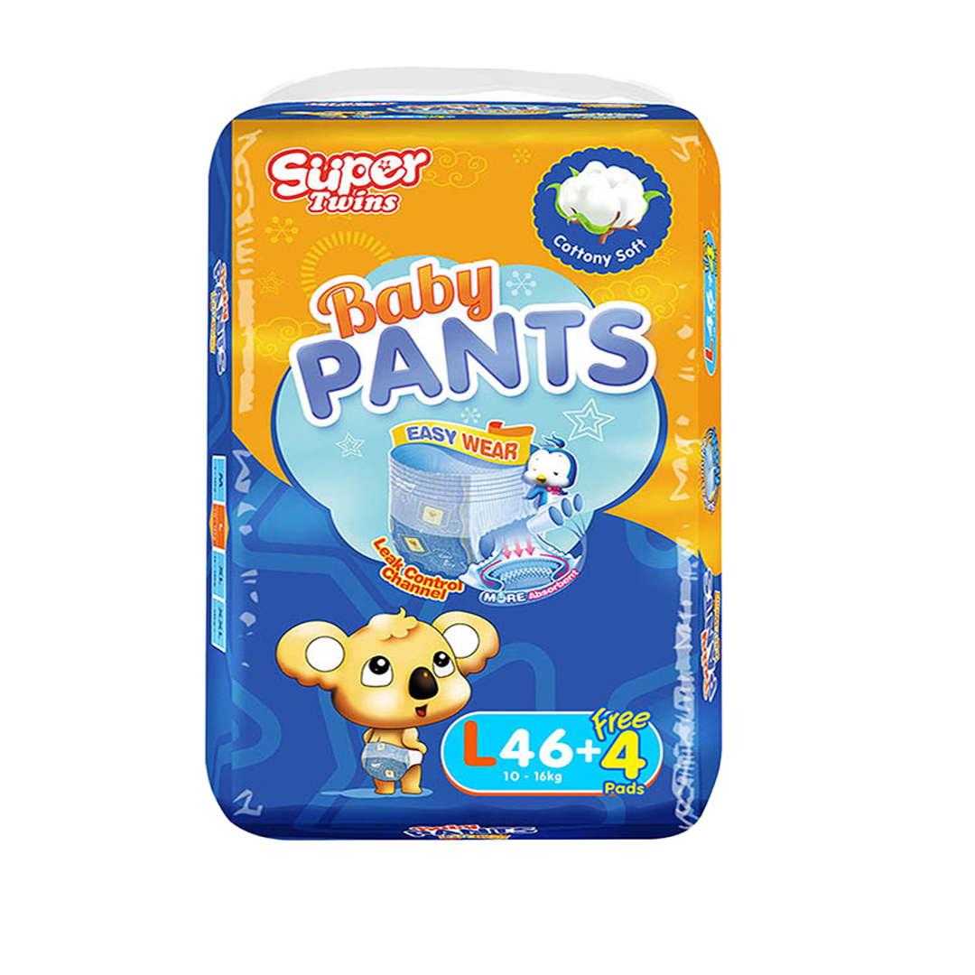 9208 - Super Twins Baby Diaper Pants Large 46's