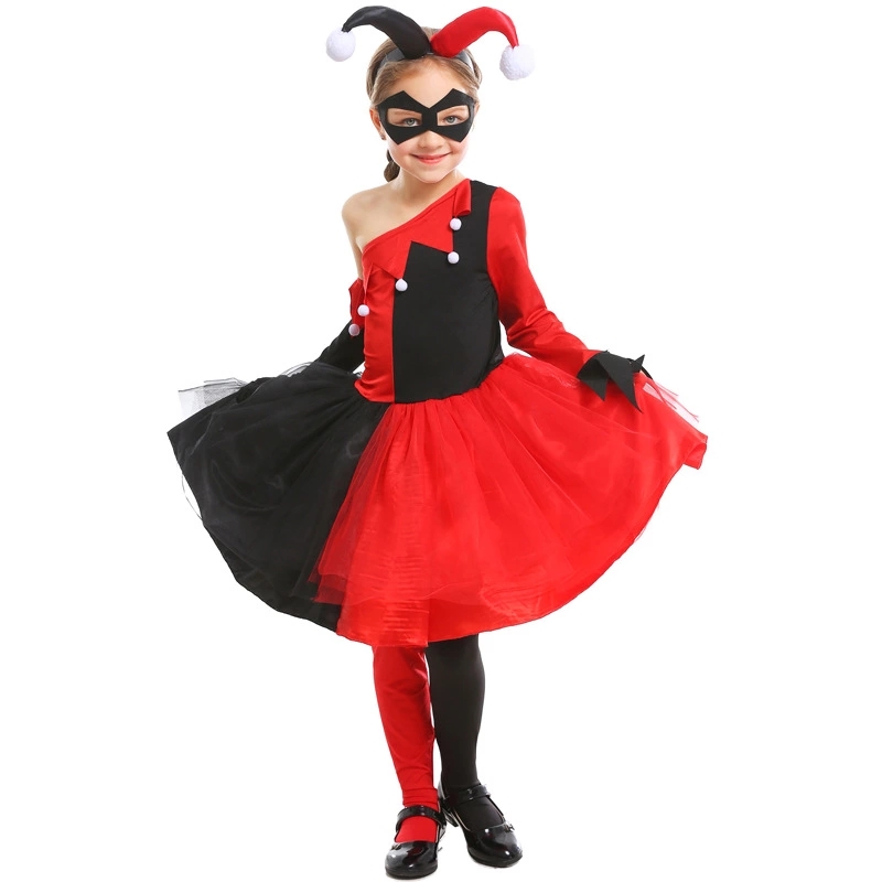 Pin On Costume Cuties Girl Kids Harley Quinn Halloween Costume