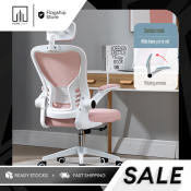 Pink Korean Style Home Office Chair - Home Zania