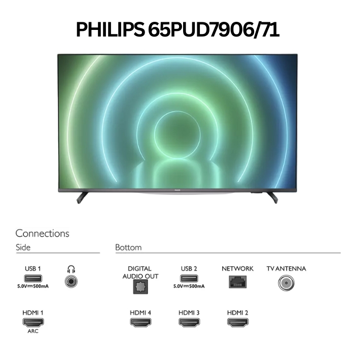 Philips 58PUS8556/12 Serie 8500 Smart led tv 4k 58 '' with ambilight -  anthracite gray