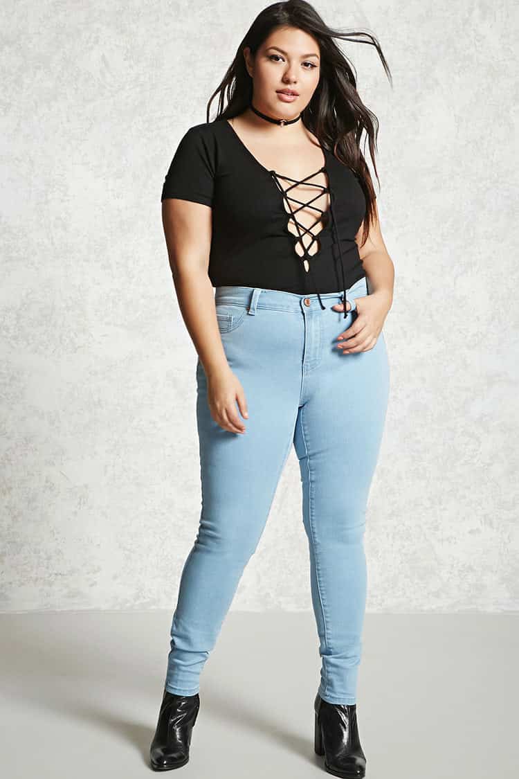 code bleu jeans plus size
