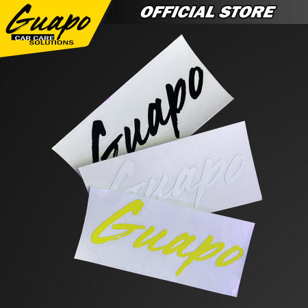 Guapo Sticker Reflectorized 10.5cm x 4.8cm  Decals for Cars