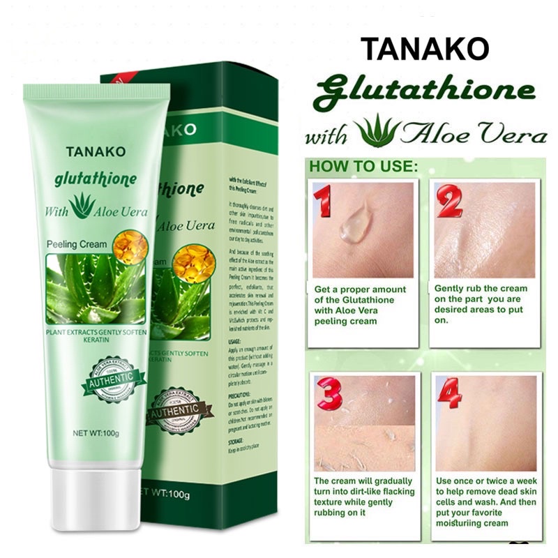 glutathione with aloe vera peeling cream benefits 100%AUTHENTIC MELASMA/WRINKLES /SKIN DARK SPOT Original COD 100% Authentic The