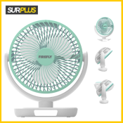 Surplus Firefly Rechargeable 6" Fan with Night Light