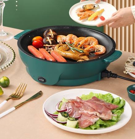 Multifunctional Electric BBQ Pan by 