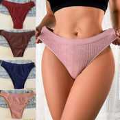 COD Women's Pure Cotton G-String Panties, Bubble Elastic Thong