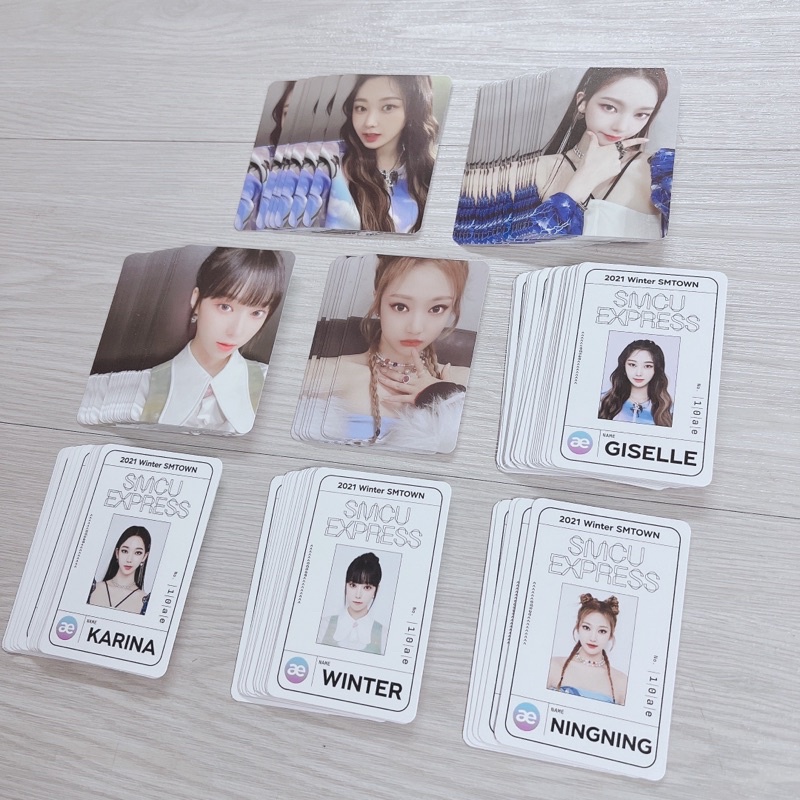 ☞AESPA 2021 Winter SMTOWN SMCU Express Official Photocard Pass