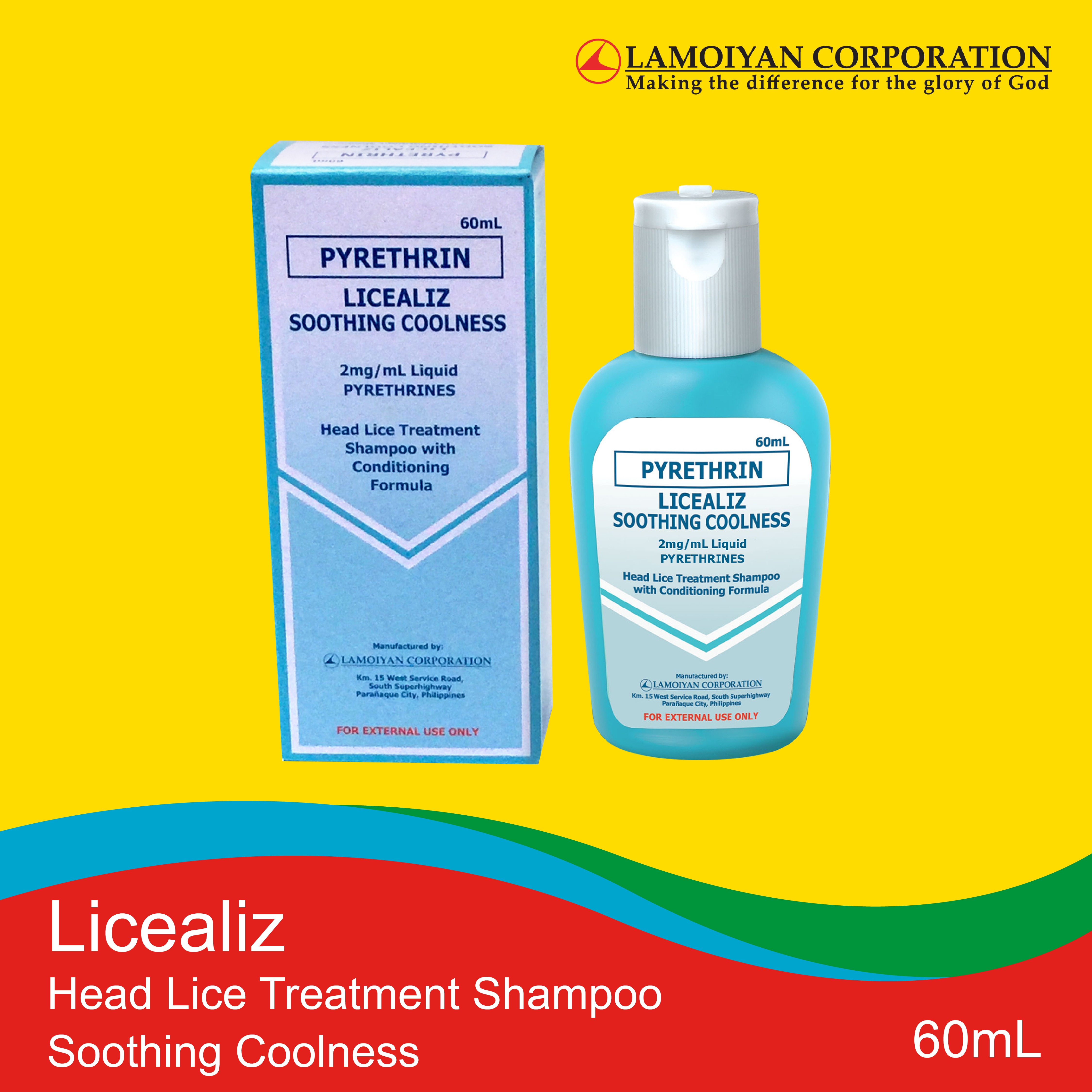 Licealiz Head Lice Treatment Shampoo Soothing Coolness 60mL