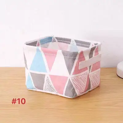 Fun Life Nordic style fabric storage basket Cotton Linen Creative Storage box (14)