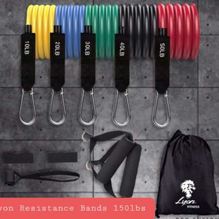 Lyon Fitness 11pc Resistance Band Set with Free Jumprope