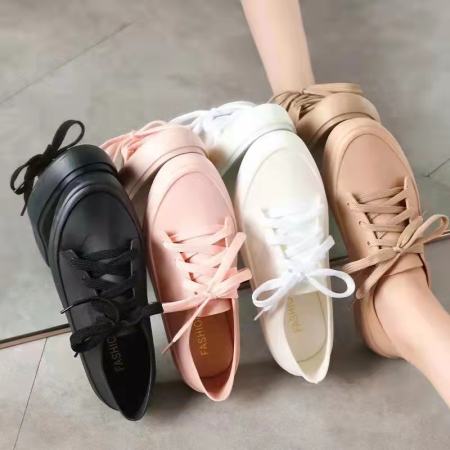 Jolly Summer Flat Casual Sneakers for Women, White Pink