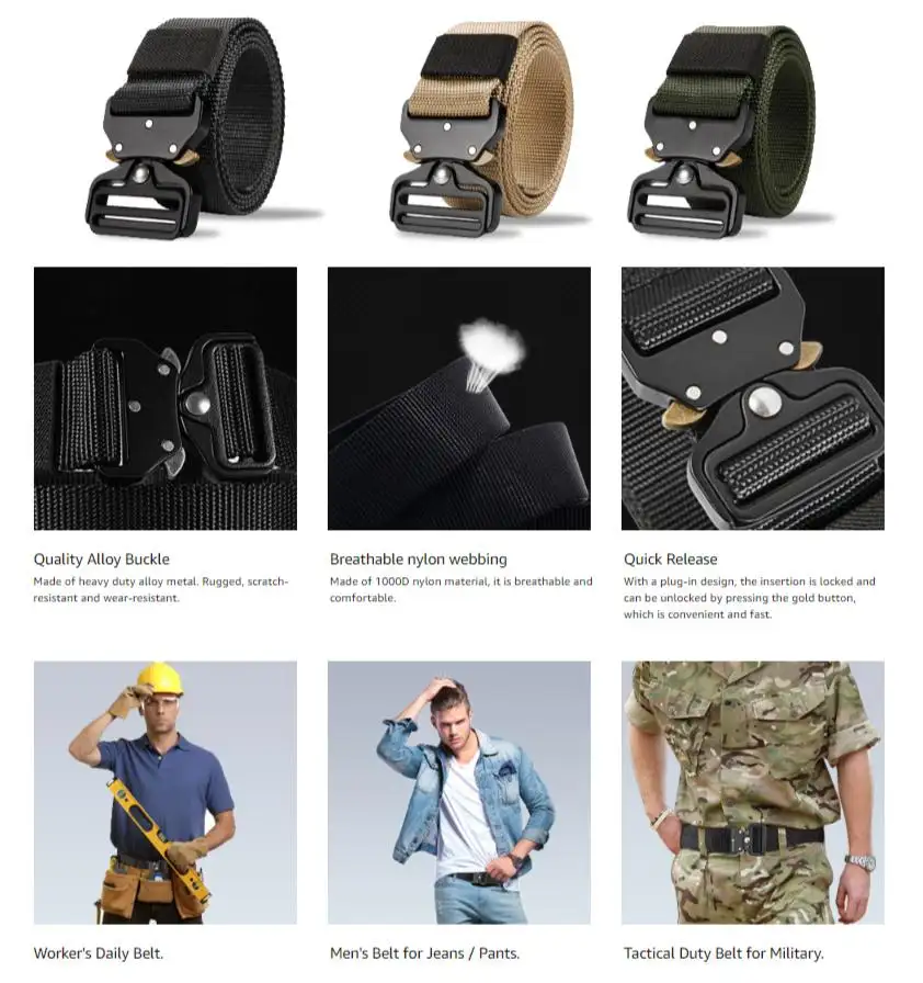 army waist belt
