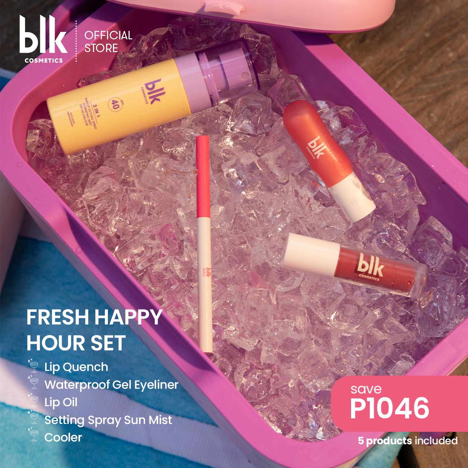 Discount on Blk Cosmetics  shoes - SKU: Blk Cosmetics Fresh Happy Hour Set