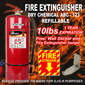 RDSN Firewatch Fire extinguisher 10lbs. red ABC