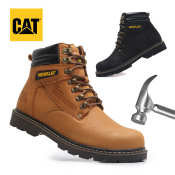 Caterpillar Steel Toe Leather Safety Boots for Men