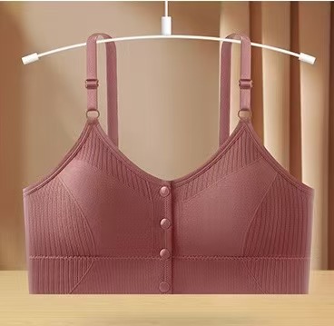 Women Seamless Bra Front Button Bralette Wireless Large size Top underwear for Beauty fashion Ladies Sports Lingerie#8917 - Image 4