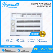 HOMEMATE 0.6HP R32 Window AC - Energy Efficient