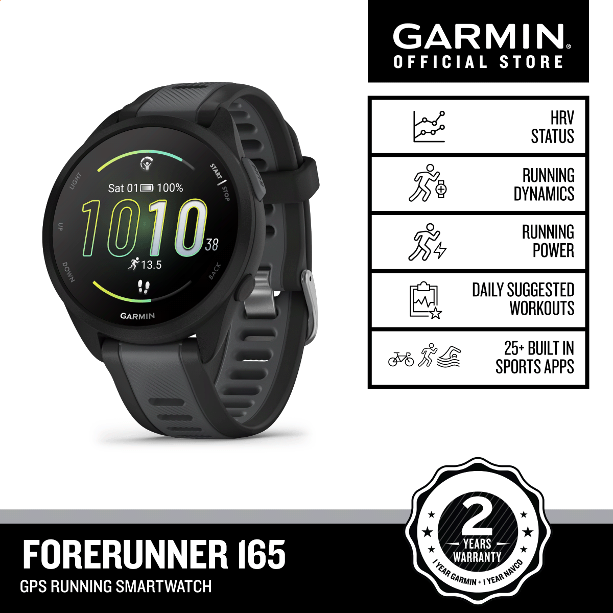 Garmin Forerunner 55 Running Fitness GPS Smartwatch for Runners Monterra Gray Lazada PH
