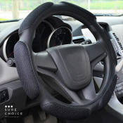 Anti-Slip Car Steering Wheel Cover - Universal Fit, 38cm