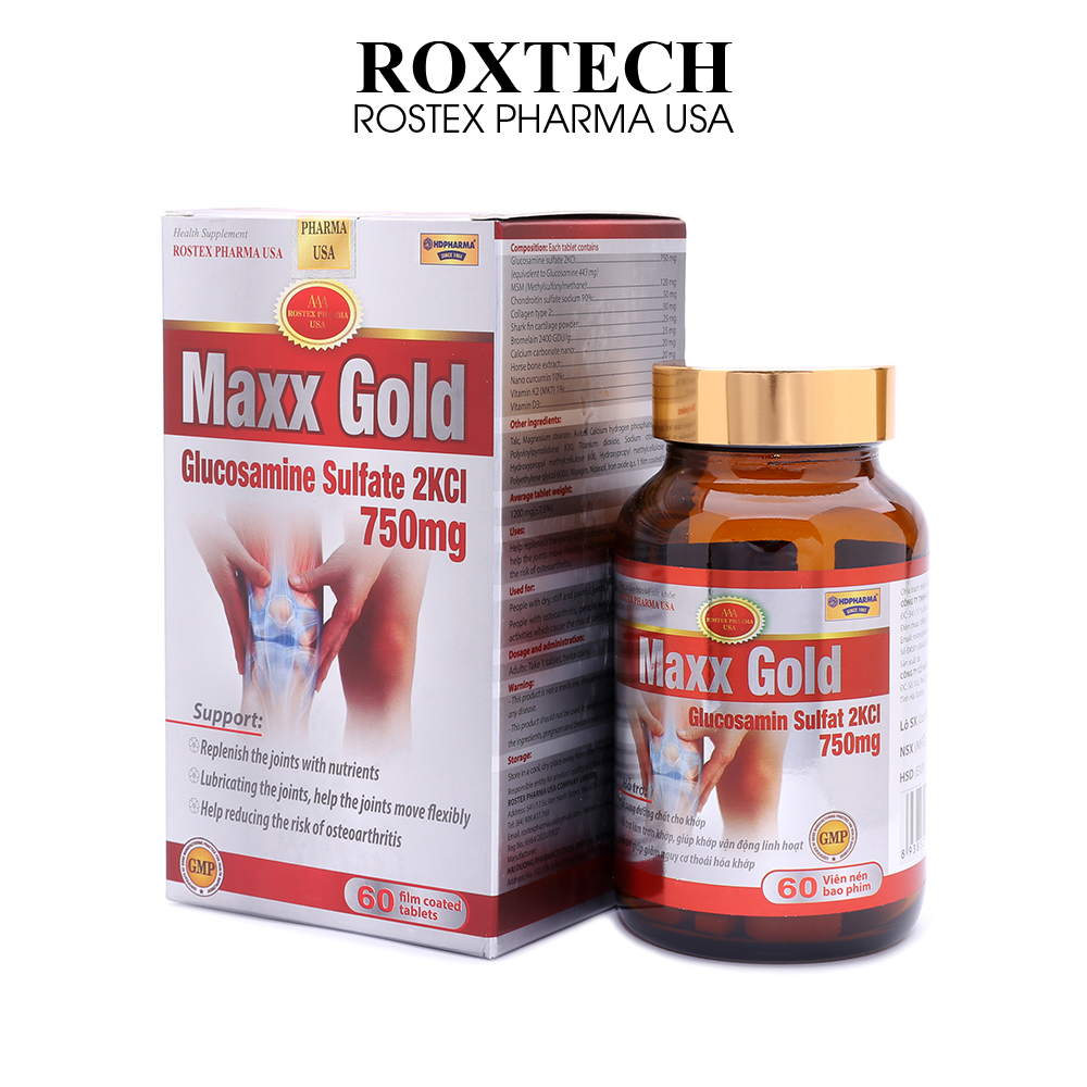 Viên Uống Glucosamine Bổ Xương Khớp Maxx Gold giảm đau nhức mỏi xương khớp