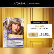 LOreal Paris Ash Supreme Hair Color with Anti-Brass Purple Shampoo