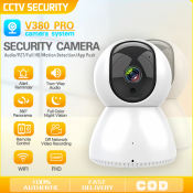 V380PRO Snow Man Wireless IP Camera: HD Night Vision