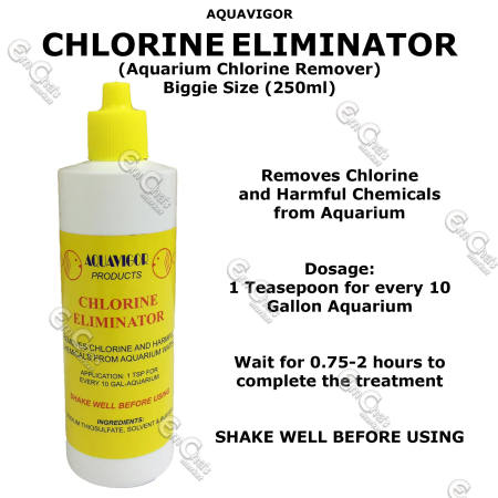 JTC Aquavigor Chlorine Eliminator 250ml for Aquariums