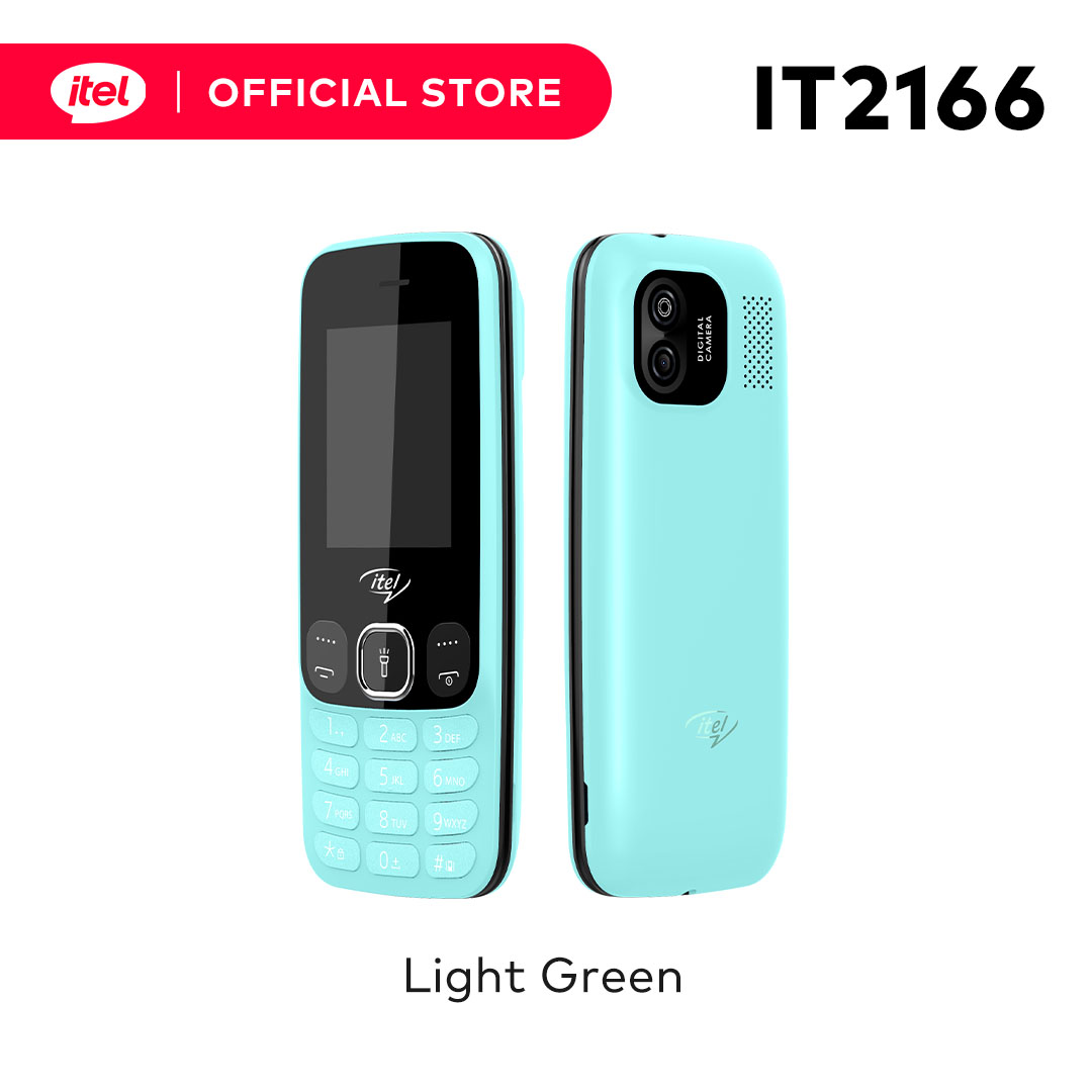 Itel 2166 Basic Cellphone Dual Sim Original (Keypad) 2"Screen Opera Mini Voice Message Wirelees Fm