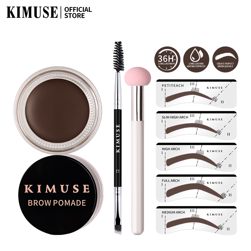 Discount on KIMUSE  shoes - SKU: KIMUSE One-Step Pomade Brow Stamp + Shaping Kit Long-lasting And Waterproof Create Perfect Brow Quic