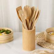 MH Bamboo Non-Stick Cooking Utensils Set, 7 Pcs