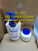 2 in 1 set Vitamin E Lotion 400ml and Cream 200ml