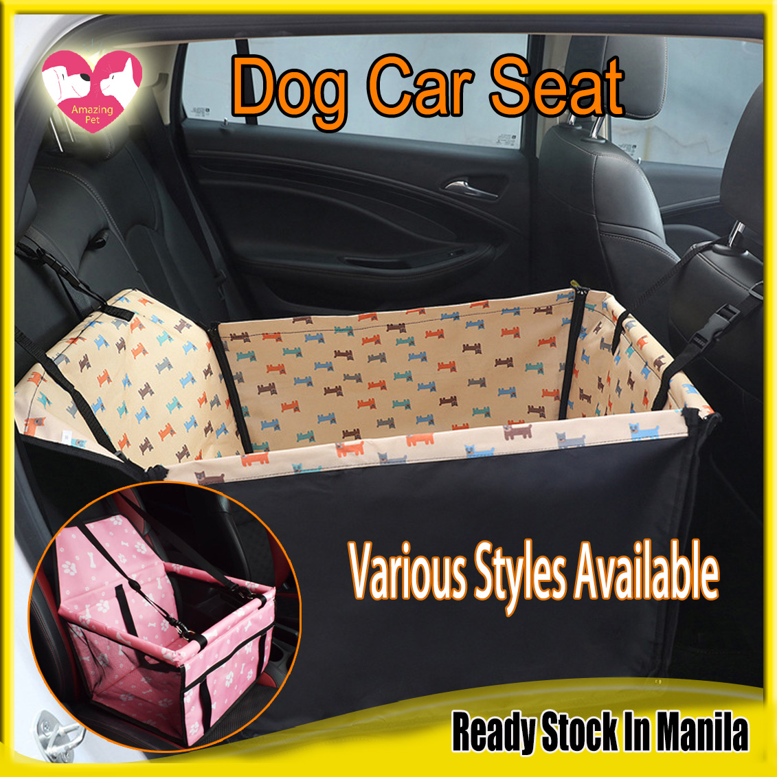 Car seat dog cushion hotsell