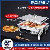 Eagle Villa Stainless Steel Chafing Dish with Alcohol Holder