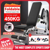 Foldable Multifunctional Abdominal Muscle Board Fitness Chair Bench - New Life