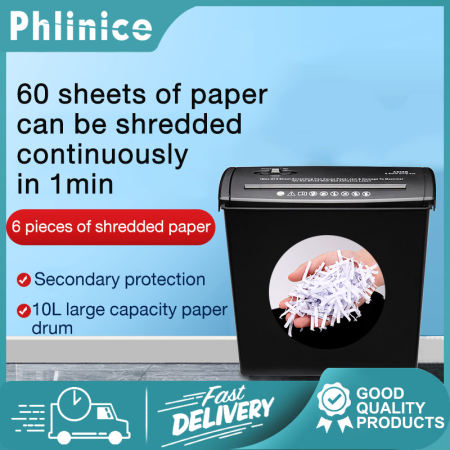 Phlinice A4 Automatic Paper Shredder - Office Supplies