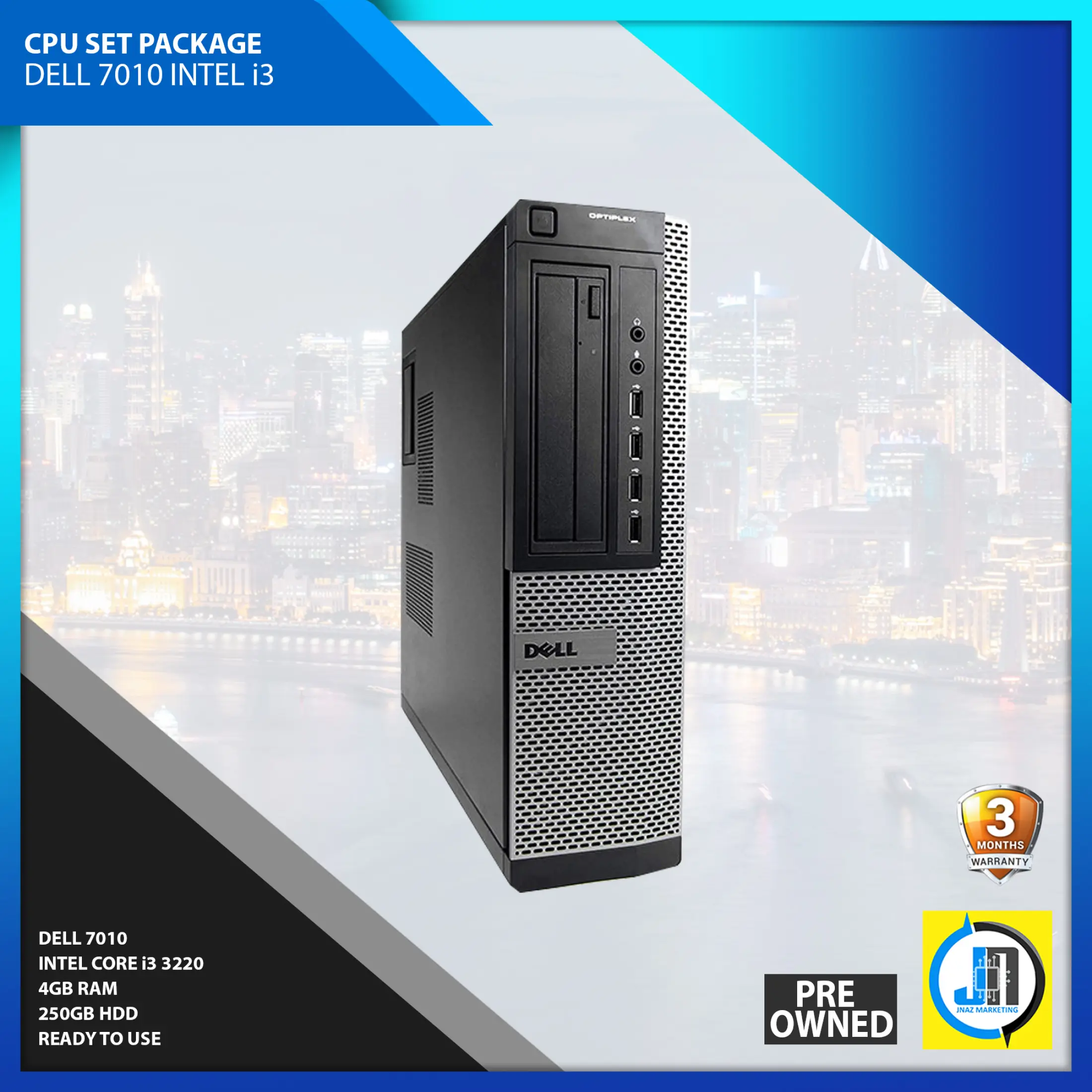 Desktop Cpu Dell Optiplex 7010 Intel Core I3 32 4gb Ram 250gb Hdd Cpu For Gaming Lazada Ph