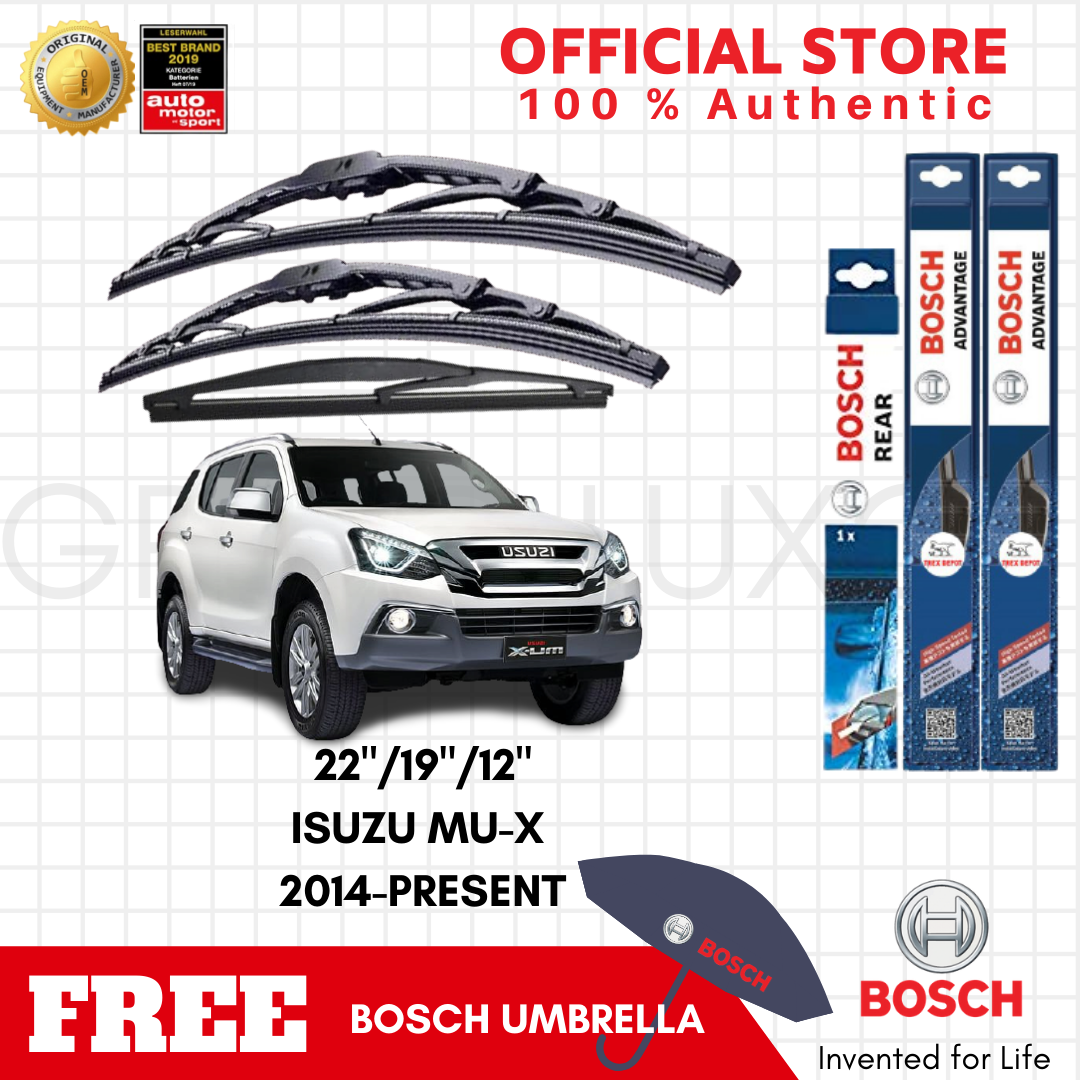 Bosch Wiper Blade Bundle for Isuzu MU-X 2014-Present