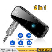 Bluetooth 5.0 Receiver Transmitter Adapter for Car Music Audio