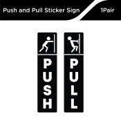 DSign Push Pull Door Sticker Signage l Door Sign l Vinyl Sticker l Guide Signs l Facility Signs l 2x8inches
