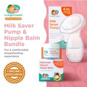 Orange and Peach Milk Saver Pump and Nipple Balm Bundle