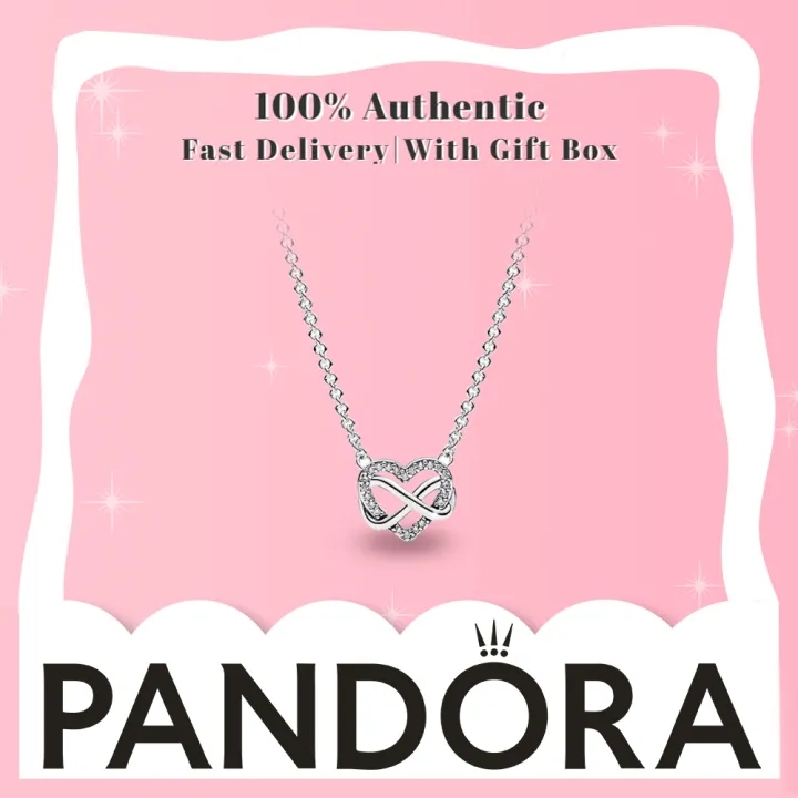 Sparkling Infinity Heart Collier Necklace | Sterling silver | Pandora US