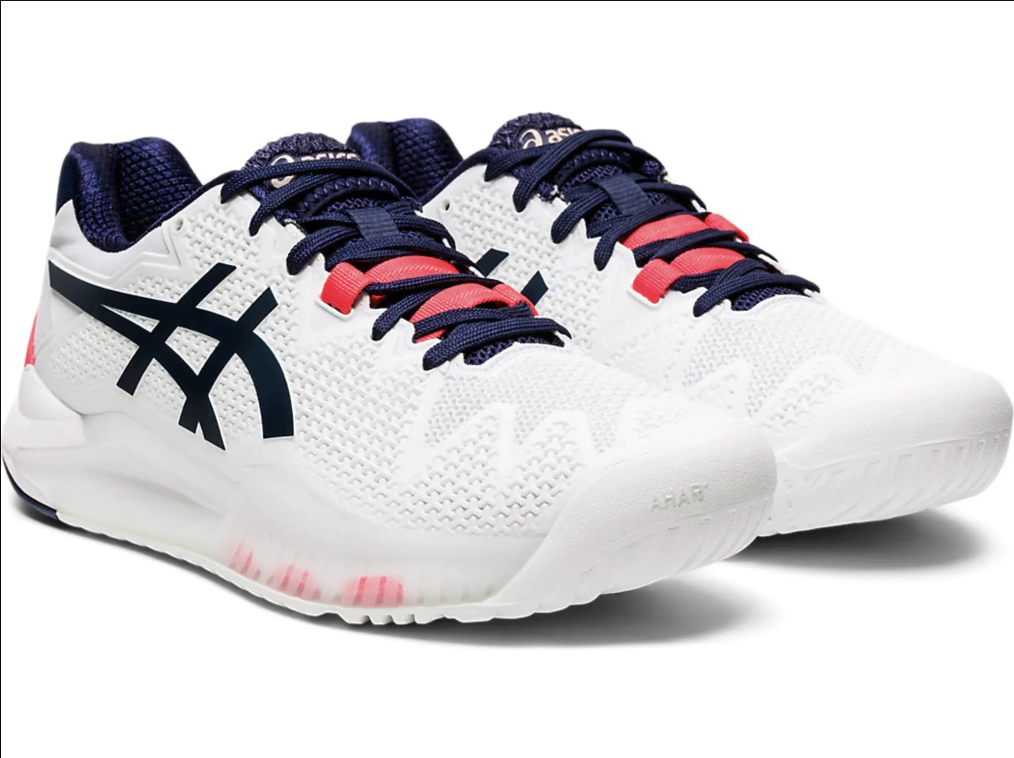 asics white tennis shoes